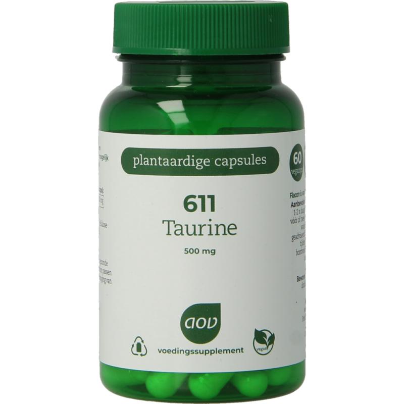 611 Taurine 500 Mg Aov - 60 stuks